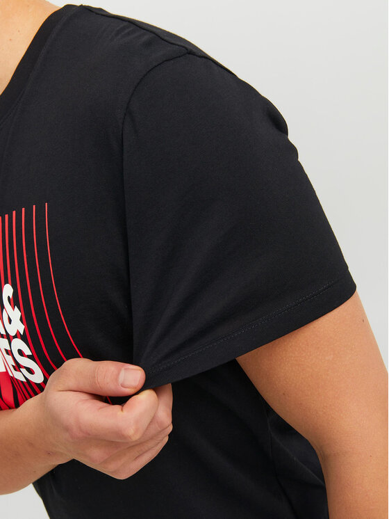 Jack & Jones Jack & Jones T-Shirt Corp 12233999 Czarny Standard Fit