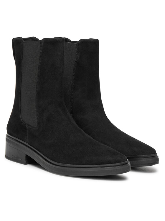 Calvin Klein Calvin Klein Kotníková obuv s elastickým prvkem HW0HW02191 Černá