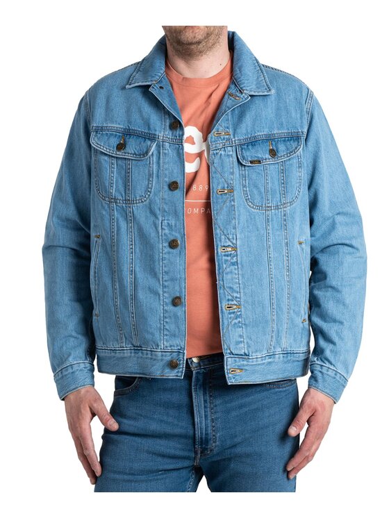Lee Lee Kurtka jeansowa L89ZJLC43 Niebieski Regular Fit