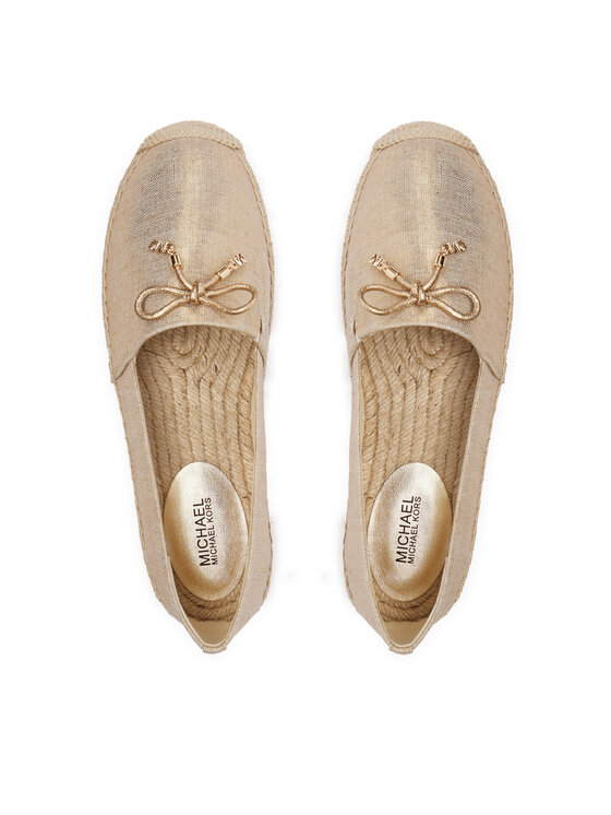 MICHAEL Michael Kors MICHAEL Michael Kors Espadryle Nori 40R4NRFP1D Złoty