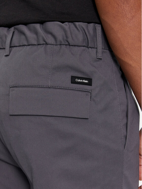 Calvin Klein Calvin Klein Anzughose Modern Twill Tapered Pleat K10K111490 Grau Slim Fit