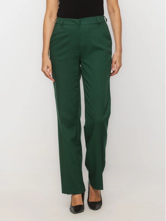Willsoor Willsoor Spodnie materiałowe 68171 Zielony Regular Fit