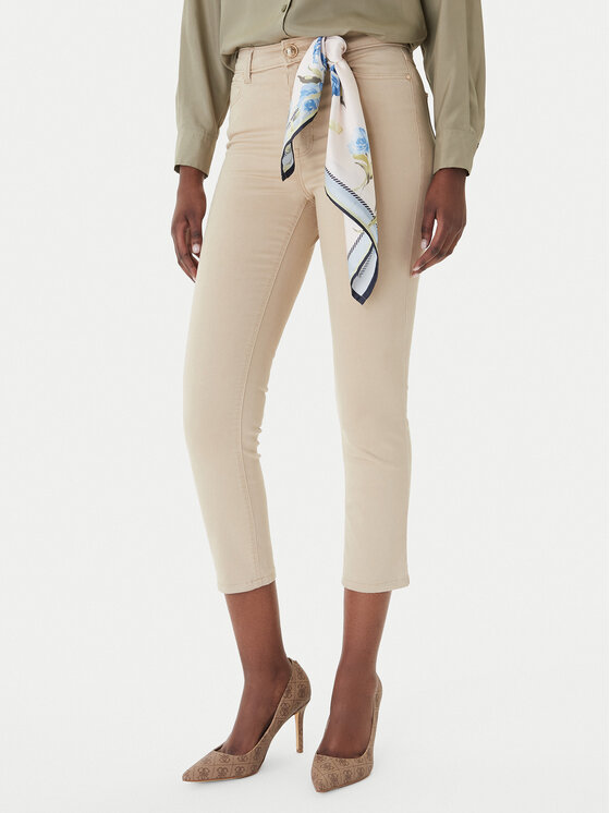 Guess Guess Jeansy W5GA91 W93CM Béžová Skinny Fit