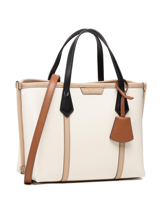 Tory Burch Handtasche Perry Color Block Small Triple Compartment Tote 77011 Beige Modivo