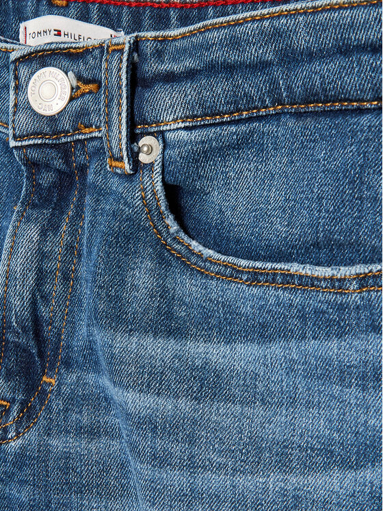 Tommy Hilfiger Tommy Hilfiger Jeans hlače Foam Dye KG0KG07001 D Modra Tapered Fit
