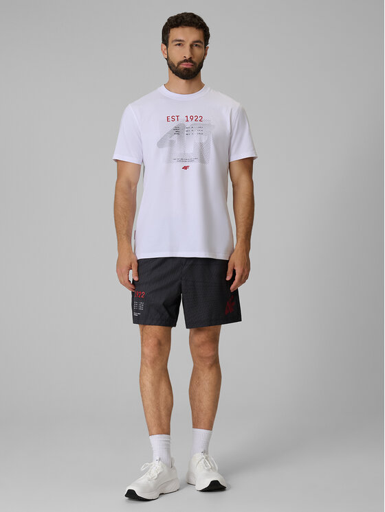 4F 4F T-Shirt AQUA FORCE Biały Regular Fit