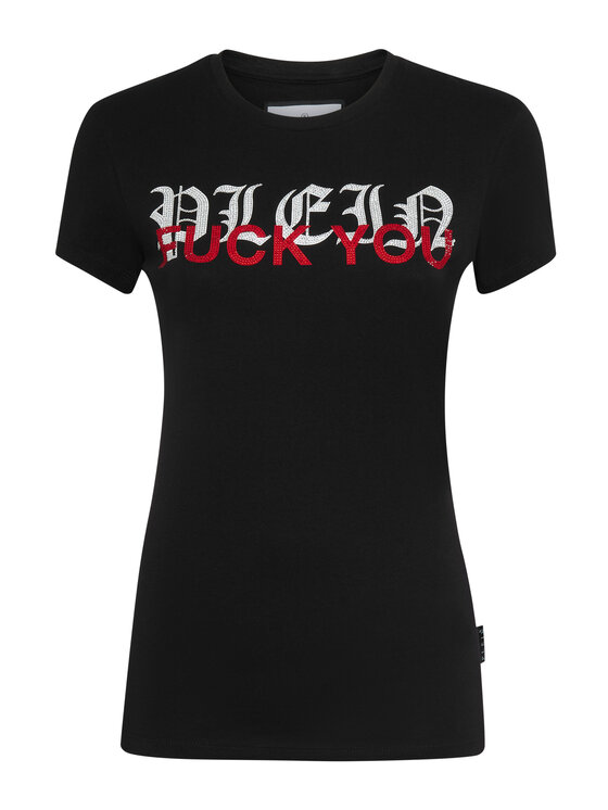 PHILIPP PLEIN PHILIPP PLEIN T-Shirt 19387 Czarny Skin Tight Fit