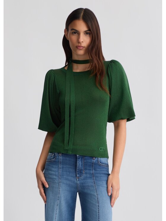 Sweter Liu Jo, Rozmiar S, Zielony, CA5224MA78PA4328