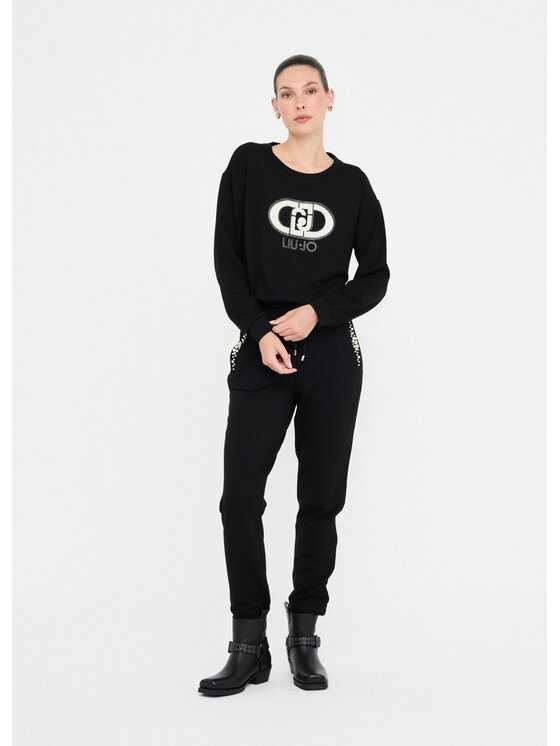 Liu Jo Liu Jo Felpa TF5154FS576R9932 Nero Regular Fit