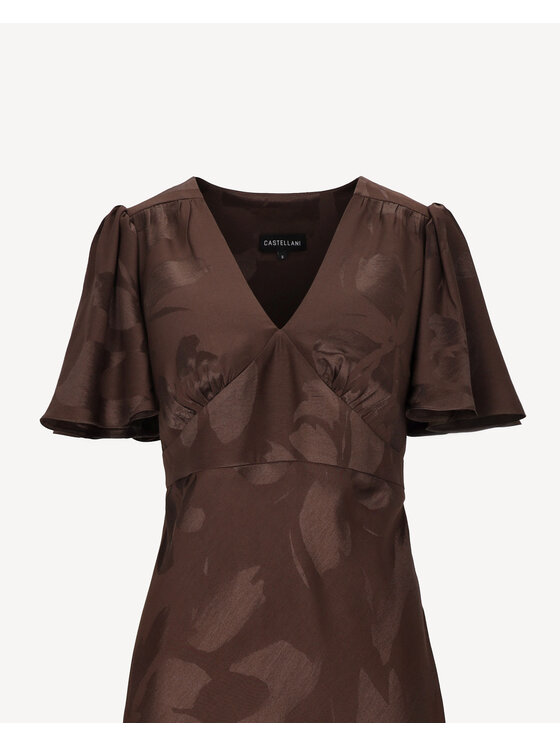 Castellani Castellani Sukienka codzienna Sukienka Sylvi Brązowy Regular Fit