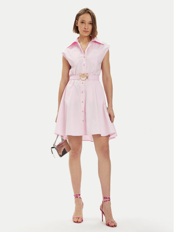 PINKO Pinko Srajčna obleka Anaceta 103111 A1P4 Roza Regular Fit