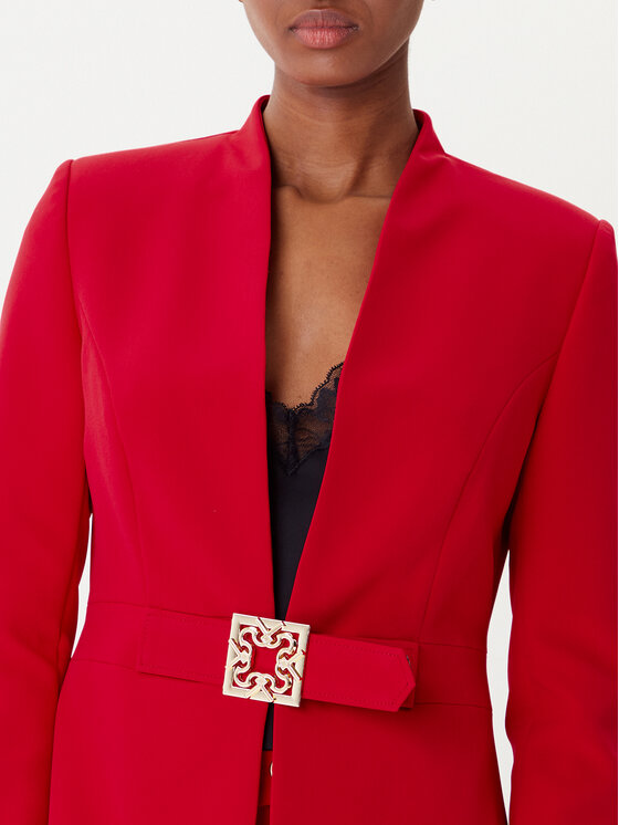 Rinascimento Rinascimento Sacou CFC0126208003 Roșu Slim Fit