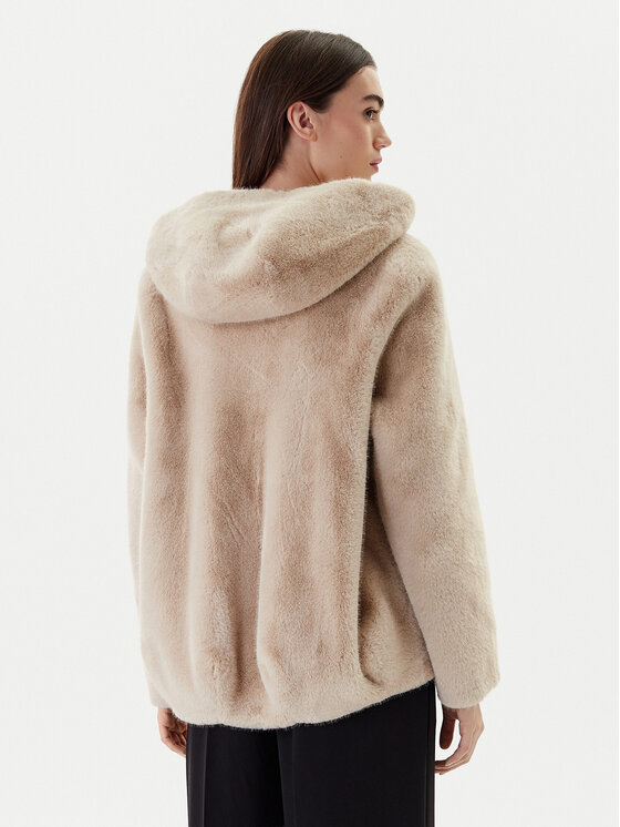 Dixie Dixie Pelzmantel V330Y003A Beige Regular Fit