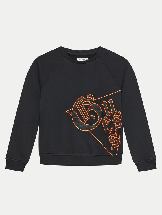 Guess Guess Μπλούζα L4BQ00 KAD74 Μαύρο Regular Fit