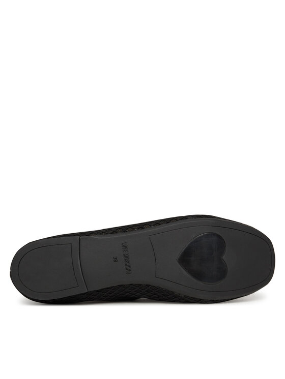 LOVE MOSCHINO LOVE MOSCHINO Baleríny JA11051G0MIQ0000 Čierna