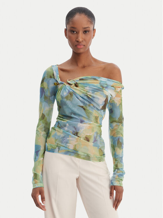 Bardot Bardot Bluse Marisol 60306TB Grün Slim Fit