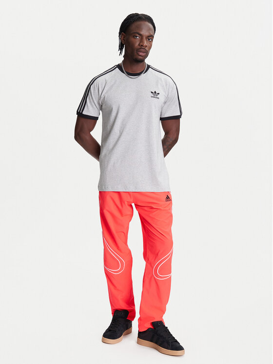 adidas adidas Tričko adicolor Classics 3-Stripes JY1369 Sivá Slim Fit