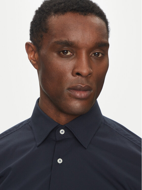 BOSS BOSS Marškiniai H-HANK-kent-C3-214 50538949 Tamsiai mėlyna Slim Fit