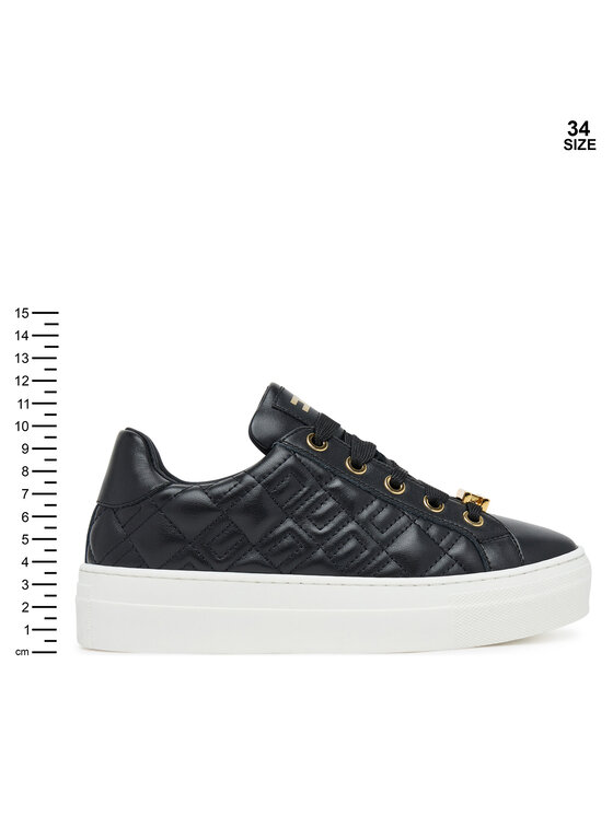 Elisabetta Franchi Elisabetta Franchi Sneakersy Low Cut Lace Up F4-A9E-0357-1251 S Černá