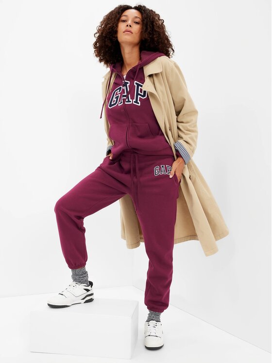 Gap Gap Spodnji del trenirke 463492-03 Bordo rdeča Regular Fit
