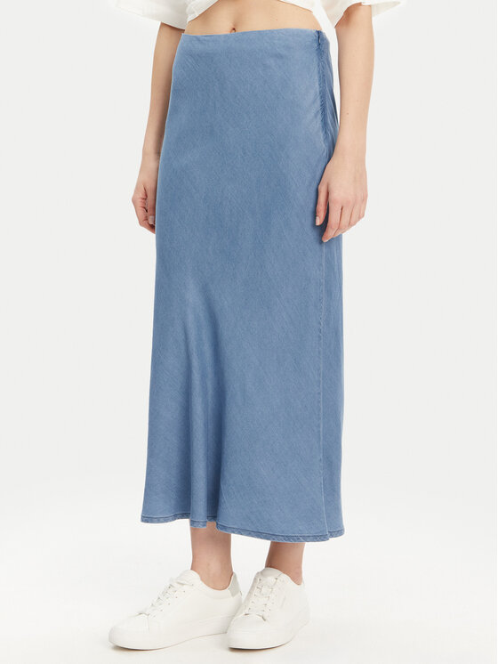 ONLY ONLY Fustă maxi Chigo 15338281 Albastru Regular Fit