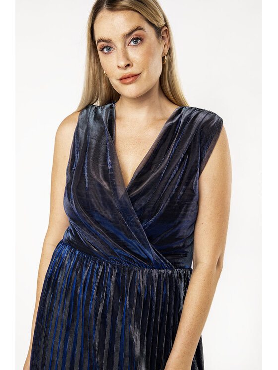 QUIOSQUE QUIOSQUE Večerní šaty BRILLIANT DRESS Modrá Regular Fit