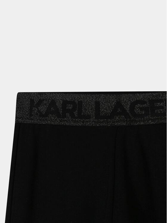 Karl Lagerfeld Kids Karl Lagerfeld Kids Legginsy Z14213 S Czarny Slim Fit