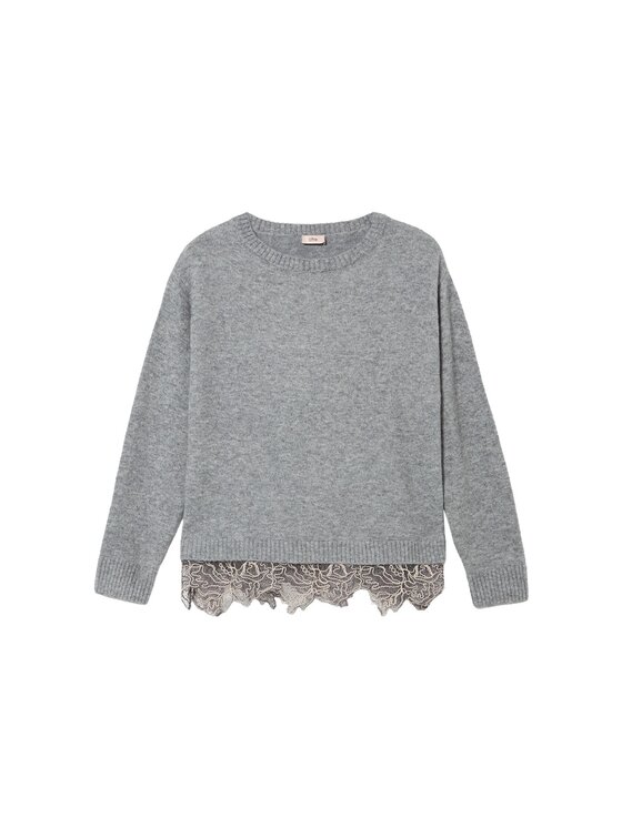 Oltre Oltre Maglione M141J005449N013 Grigio Baggy Fit