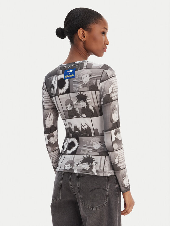 HUGO HUGO Blūze Diraluna 50555473 Pelēks Regular Fit