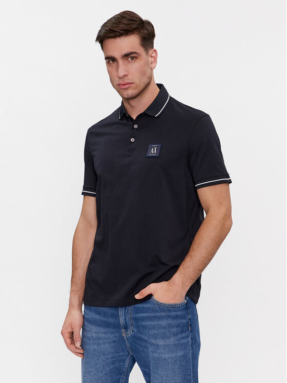 Armani Exchange Armani Exchange Polo särk 8NZFPQ ZJH4Z 1510 Tumesinine Regular Fit