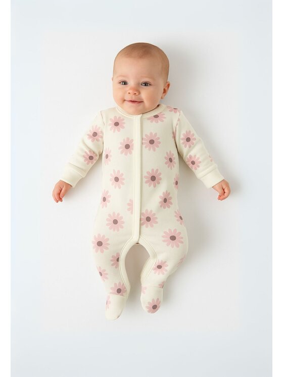 minoti minoti Pajac 24babypack5 Różowy Regular Fit