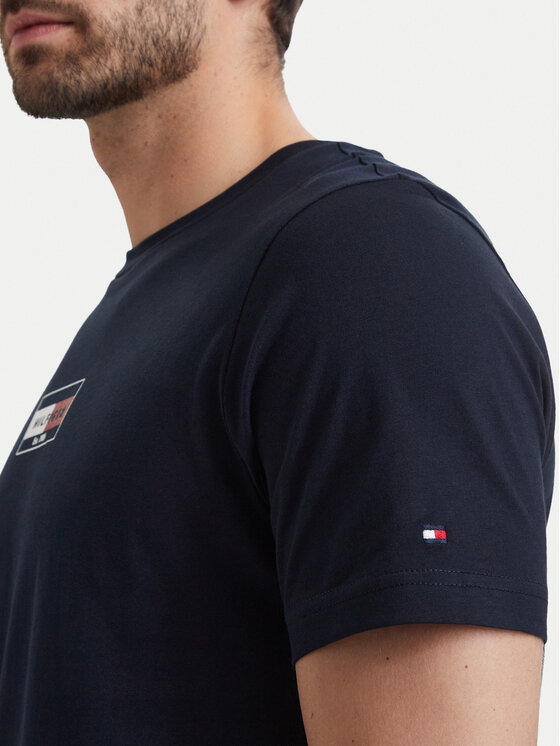 Tommy Hilfiger Tommy Hilfiger Majica Brand Love MW0MW44882 Mornarsko modra Regular Fit
