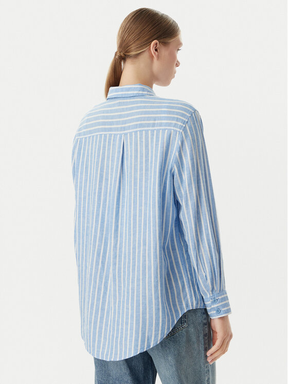 Vero Moda Vero Moda Srajca Linn 10305085 Modra Relaxed Fit