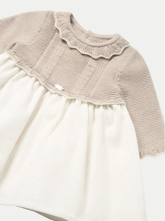 Mayoral Mayoral Vestito da giorno 2883 Beige Regular Fit