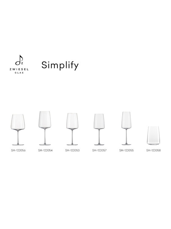 Zwiesel Glas Handmade Zwiesel Glas Handmade Komplet kieliszków do wina SIMPLIFY Przezroczysty