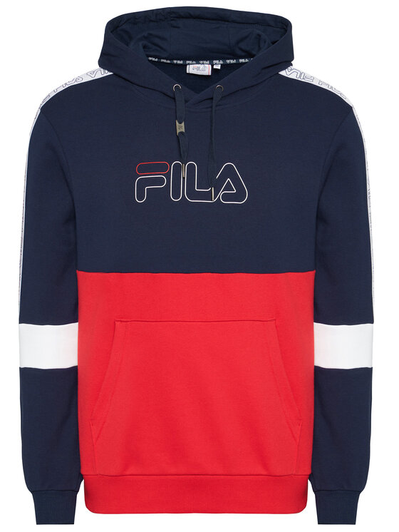 Felpa fila on sale bianca rossa blu