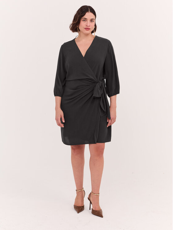 Fiorella Rubino Fiorella Rubino Vestito da giorno 7083T201874N033 Nero Slim Fit