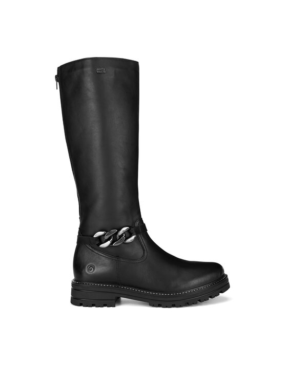 Cizme lungi riding Remonte D2282-01 Negru