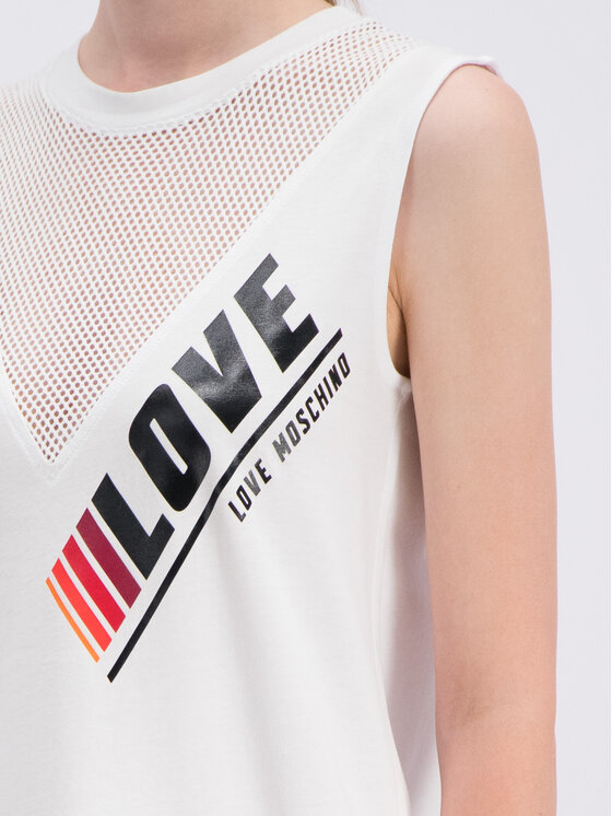 LOVE MOSCHINO LOVE MOSCHINO Kasdieninė suknelė W5A9701M3517 Balta Regular Fit
