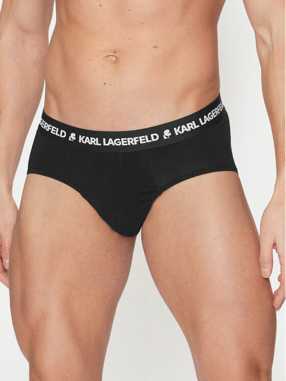 KARL LAGERFELD KARL LAGERFELD Set od 3 para muških slip gaća A1M47152 Crna