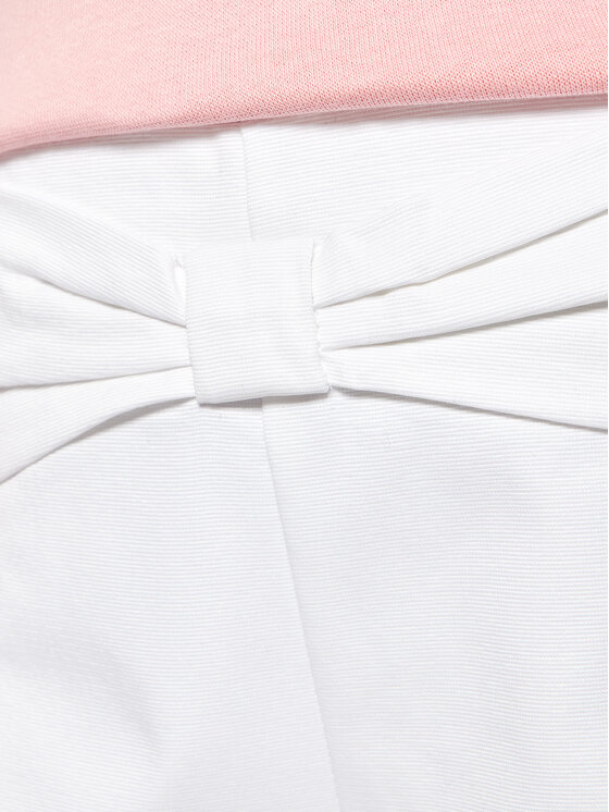 Pantaloncini di tessuto 3203 Bianco Slim Fit