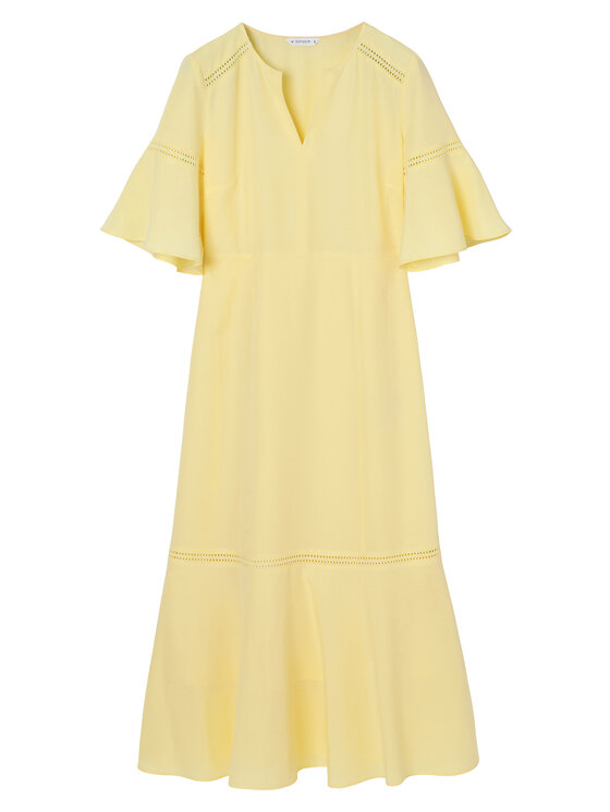 TATUUM TATUUM Sukienka codzienna BUSSA Szary Flare Fit