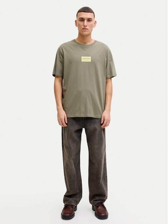 Jack & Jones Jack & Jones T-Shirt Frank 12288092 Brązowy Relaxed Fit