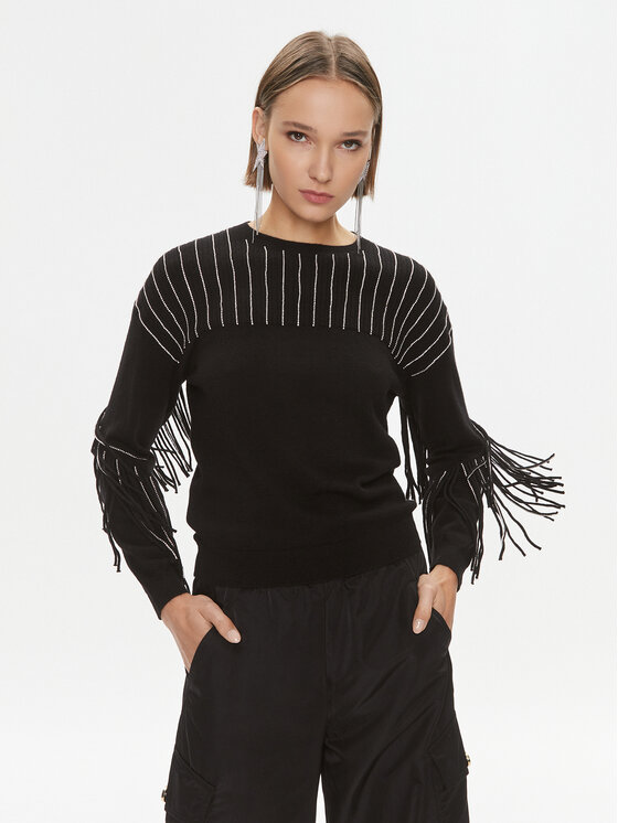 PINKO Pinko Kampsun Libellula 102082 A19L Must Regular Fit