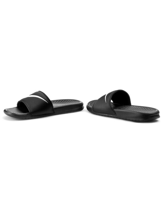 Nike Pantoletten Benassi Swoosh 312618 011 Schwarz Modivo