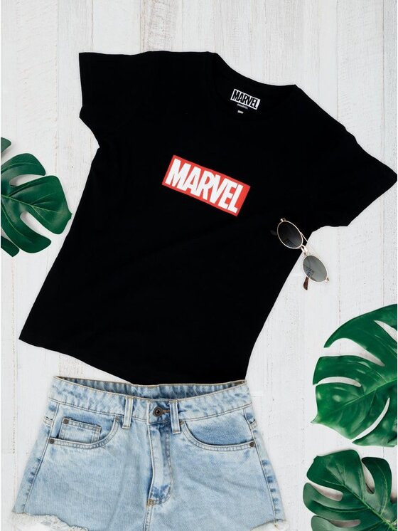 Marvel Marvel T-Shirt 96174 Czarny Regular Fit