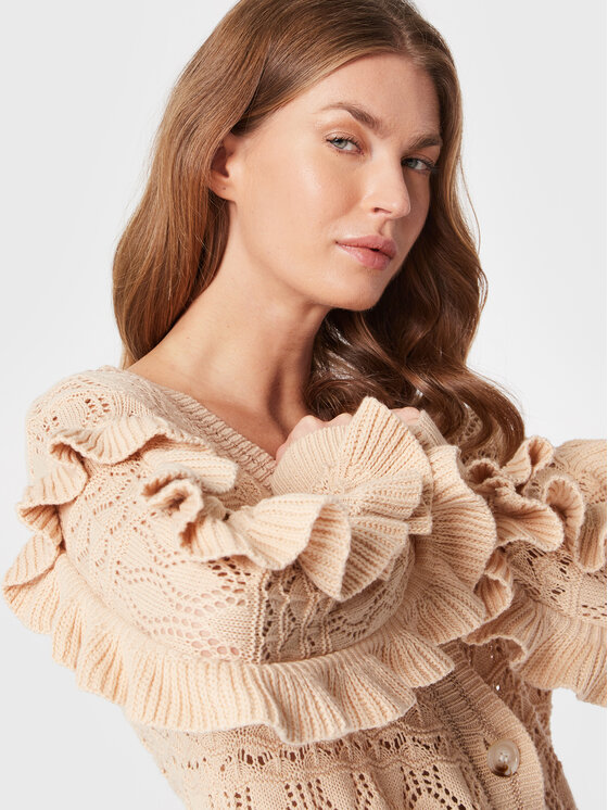 Cardigan TS.FASTIA Beige Regular Fit