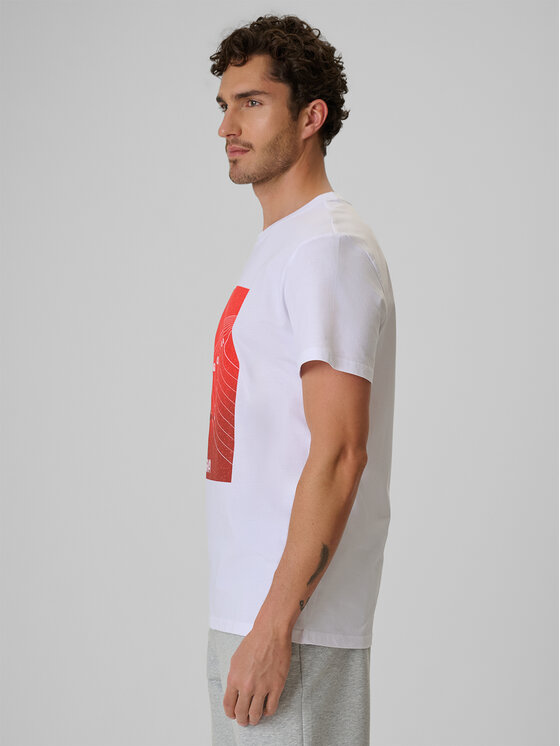 4F 4F T-Shirt 4F SPORT Biały Regular Fit