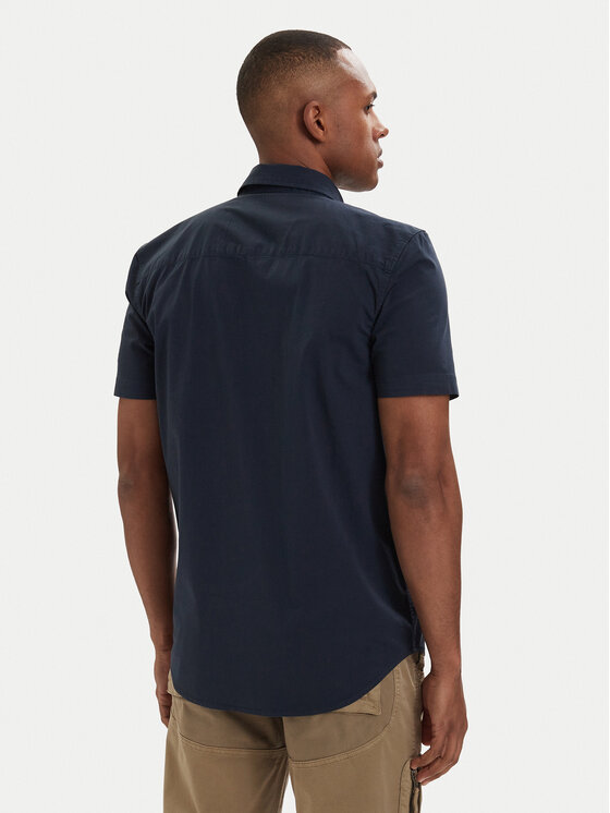 Aeronautica Militare Aeronautica Militare Košile 261CA1326UCT03288 Tmavomodrá Regular Fit