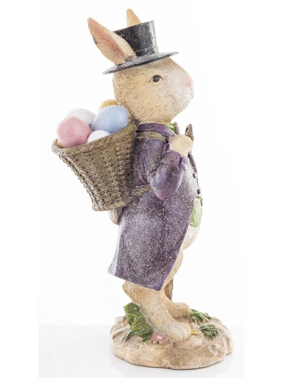 MIAhome MIAhome Figurka Królik wędrowiec 23x10x12 cm VAGABONDO Kolorowy
